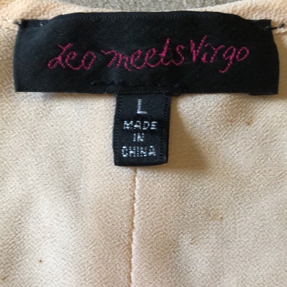 Leo Meets Virgo Large bright orange tank top - Picture 5 of 6